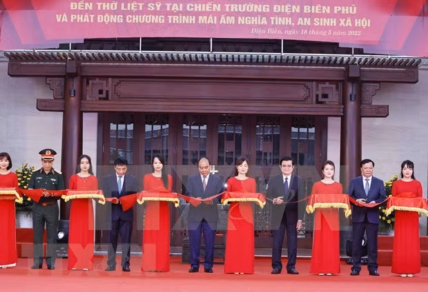 国家主席阮春福出席奠边府战场烈士祠堂落成典礼