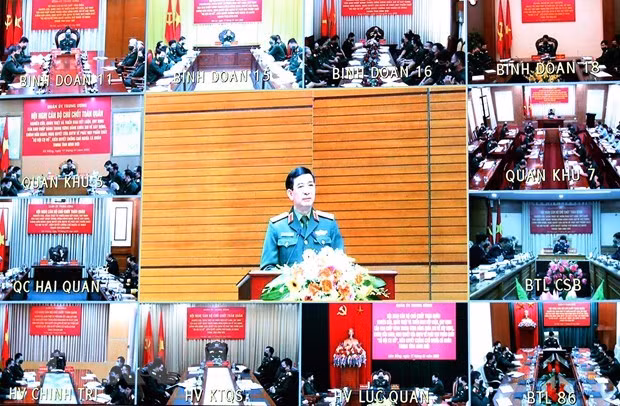 越南共产党中央军事委员会举行全军主要干部会议