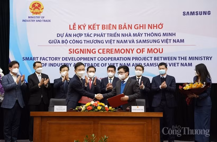 工贸部与三星（越南）合作发展智慧工厂
