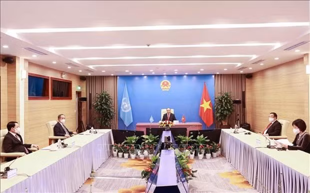 越南国家主席阮春福出席联合国与非盟合作高级别公开辩论会 ảnh 2
