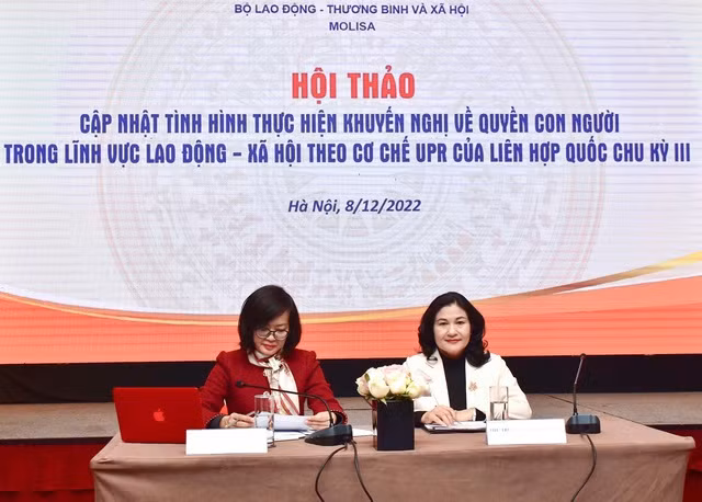 越南在促进劳务、社会和性别平等领域的人权保障问题取得了令人瞩目的成就 ảnh 1