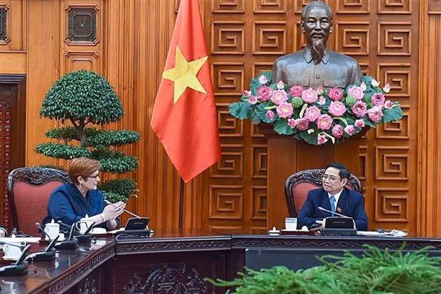越南政府总理范明政会见澳大利亚外交部长兼妇女事务部长玛丽斯·佩恩 ảnh 1