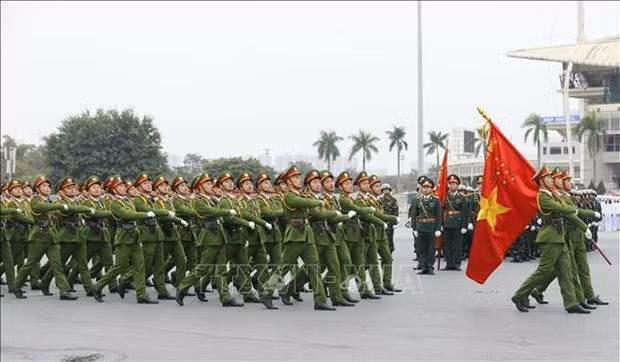 公安力量进入“新备战”状态 确保越共十三大安全进行 ảnh 1