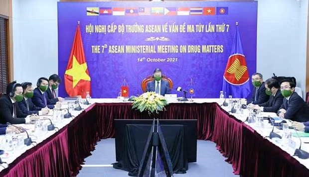 第六届东盟禁毒合作部长级会议以视频方式召开 ảnh 1