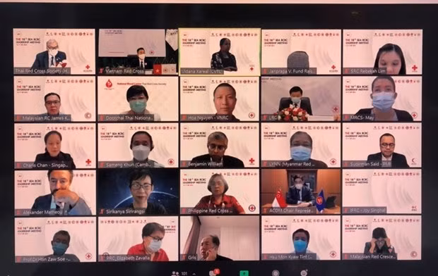 第十八次东南亚红十字会与红新月会领导人在线会议正式开幕 ảnh 1