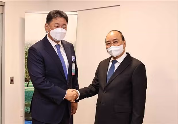 越南国家主席阮春福在美国纽约举行双边会晤 ảnh 1