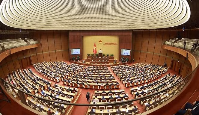 越南第十五届国会第二次特别会议进入最后一个工作日 ảnh 1