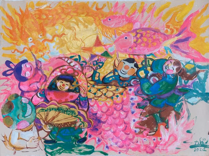 欢度中秋节画展以线上形式举行 ảnh 1