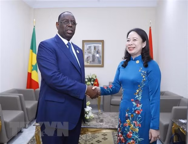 法语国家组织峰会：武氏映春会见各国领导人 ảnh 1