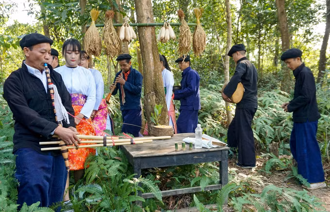 河江省赫蒙族人林神祭祀仪式 ảnh 1