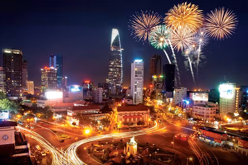 胡志明市将在新年到来之际举行艺术烟花燃放活动 ảnh 1