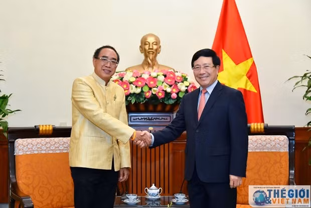 越南政府副总理兼外长范平明会见泰国驻越大使 ảnh 1
