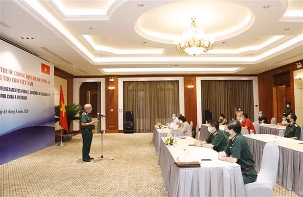 越南接受由古巴援助的防疫药品 ảnh 1