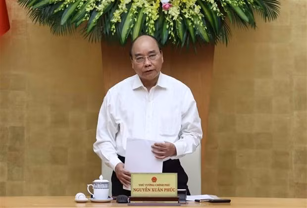阮春福总理主持召开政府立法工作专题会议 ảnh 1