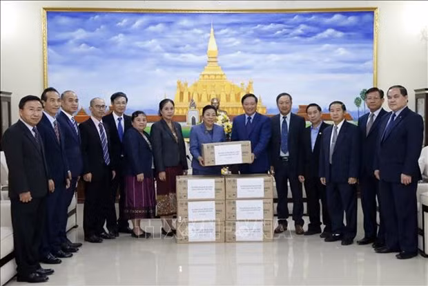 越南与老挝携手抗击新冠肺炎疫情 ảnh 1