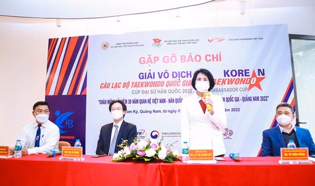 1000多名教练和运动员将参加2022年韩国大使杯全国跆拳道俱乐部锦标赛 ảnh 1
