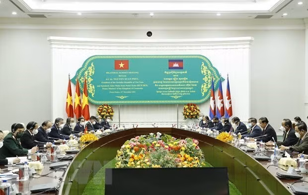 越南国家主席阮春福圆满结束对柬埔寨进行的国事访问 ảnh 2