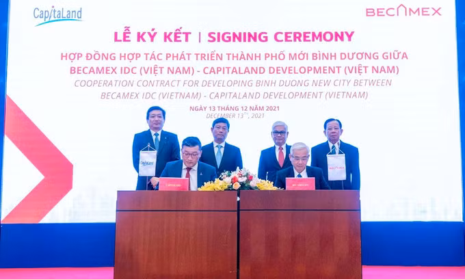 越南Becamex IDC 与新加坡CapitaLand集团合作发展平阳新城 ảnh 1