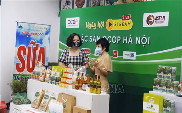 “河内OCOP特产直播日”活动正式开幕 ảnh 1