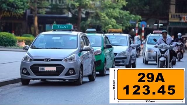 自2020年8月1日起越南营运车须挂黄色车牌 ảnh 1