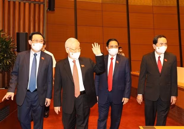 越南第十五届国会第一次会议圆满落幕 ảnh 1