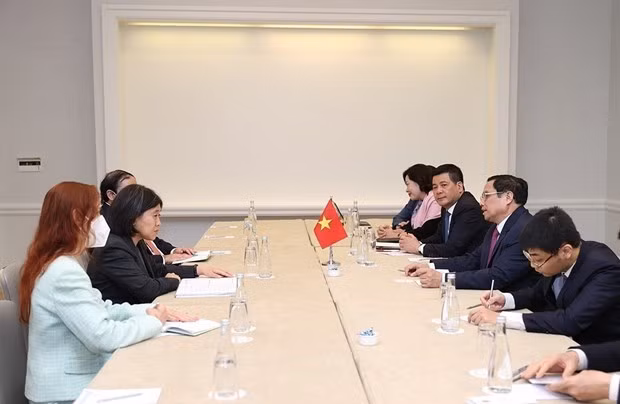 政府总理范明政会见美国贸易代表凯瑟琳·泰 ảnh 2