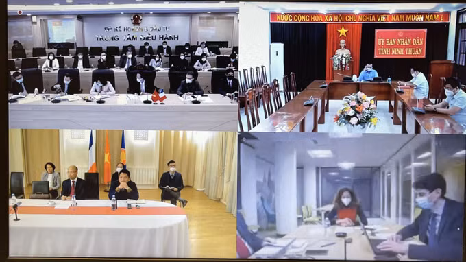 第七次越法年度高级别经济对话以线上方式在河内举行 ảnh 1
