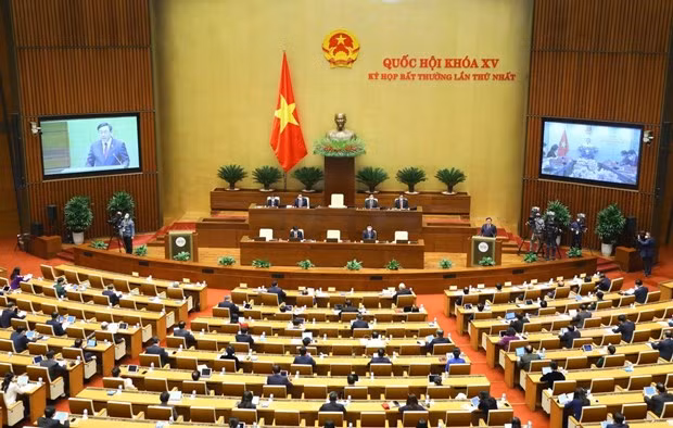 越南第十五届国会第一次特别会议隆重开幕 ảnh 1