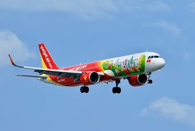 国际航线正式恢复 越捷航空执行飞往韩国的首两趟常规航班 ảnh 1