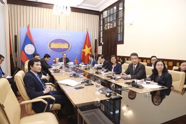 越南与老挝外交部第五次政治磋商以视频方式举行 ảnh 1