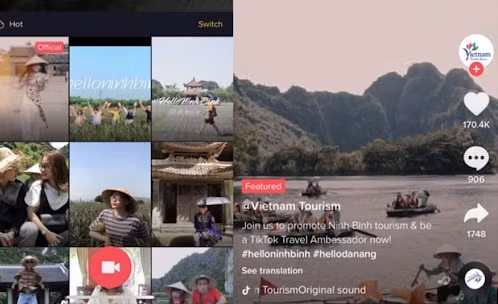 越南是TikTok旅游浏览量最高的25个国家之一 ảnh 1