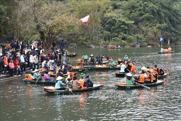 2023癸卯年春节假期宁平省接待游客量达近40万人次 ảnh 1