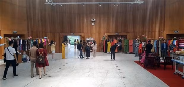 丝绸和麻布奥黛展在广宁省举行 ảnh 2